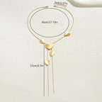 Miss | clavicula ketting - hartvormige elementen - Miss Madera MIS-663F05