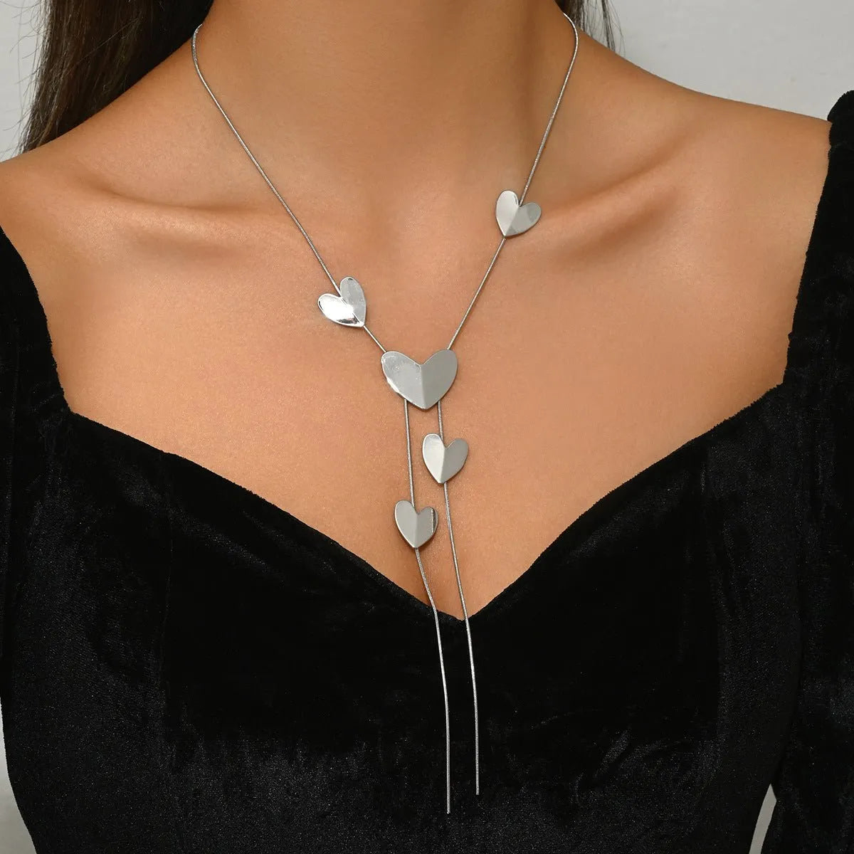 Miss | clavicula ketting - hartvormige elementen - Miss Madera MIS-DEA6D9