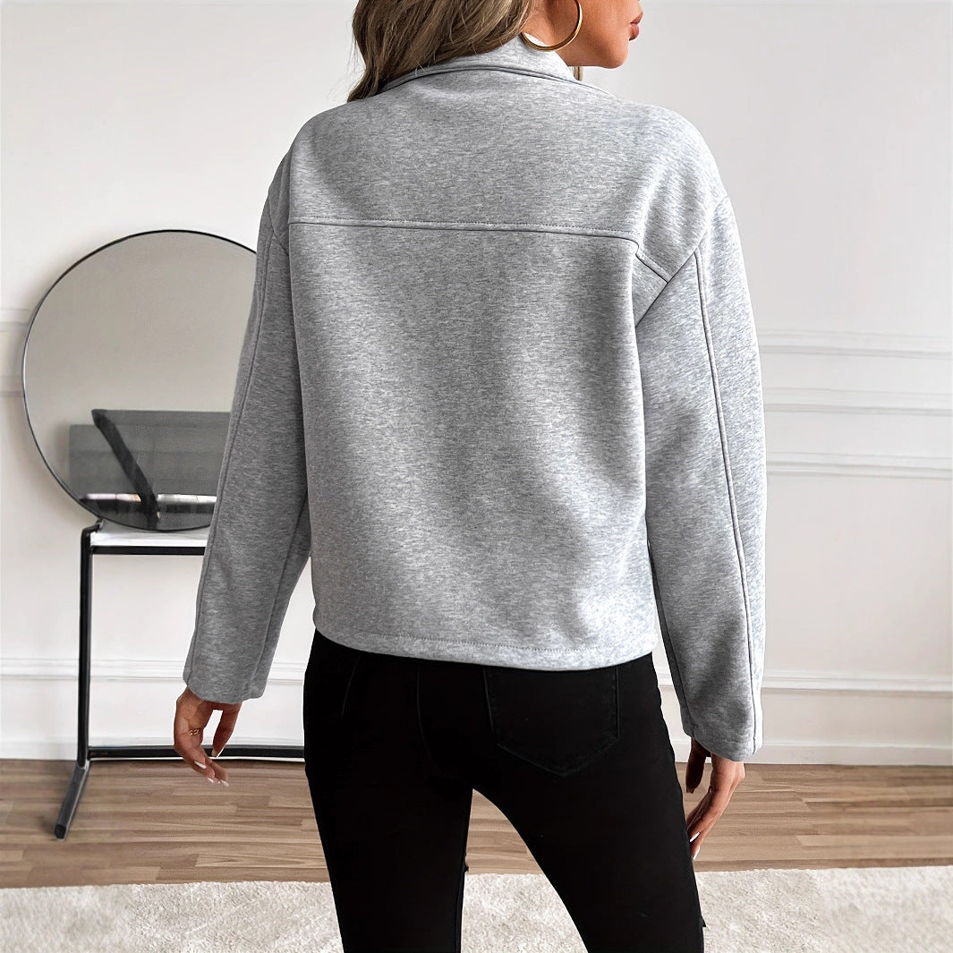 Jurk Dames Fleece Ritssluiting Casual - Fleece