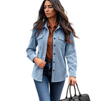 Jurk Dames Casual Corduroy met Brusttaschen - Corduroy