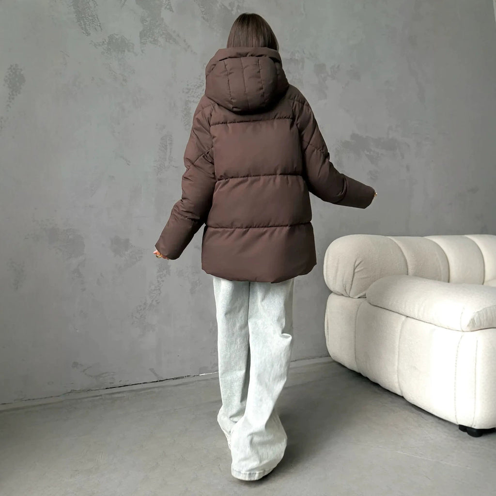 Jas Dames Oversized Gewatteerd met Capuchon