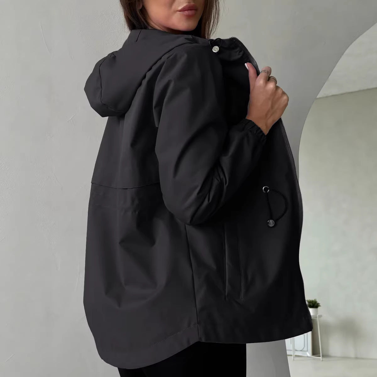 Miss | Wind Jas Dames Outdoor Capuchon Ruime Zakken