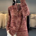 Vest Dames Ritssluiting Staande Kraag Oversized