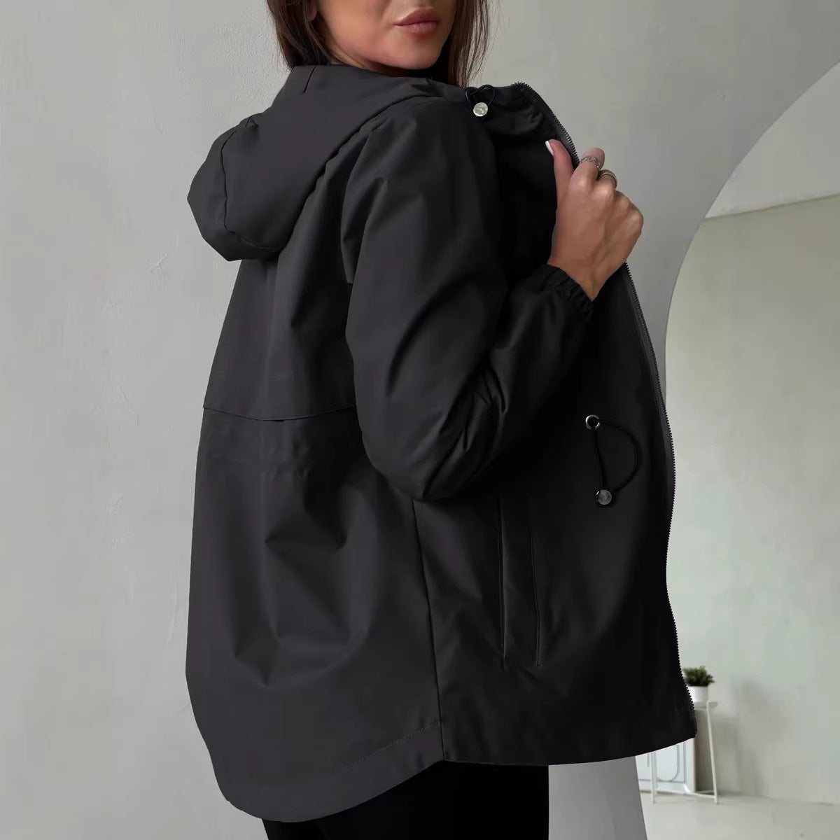 Miss | Wind Jas Dames Outdoor Capuchon Ruime Zakken