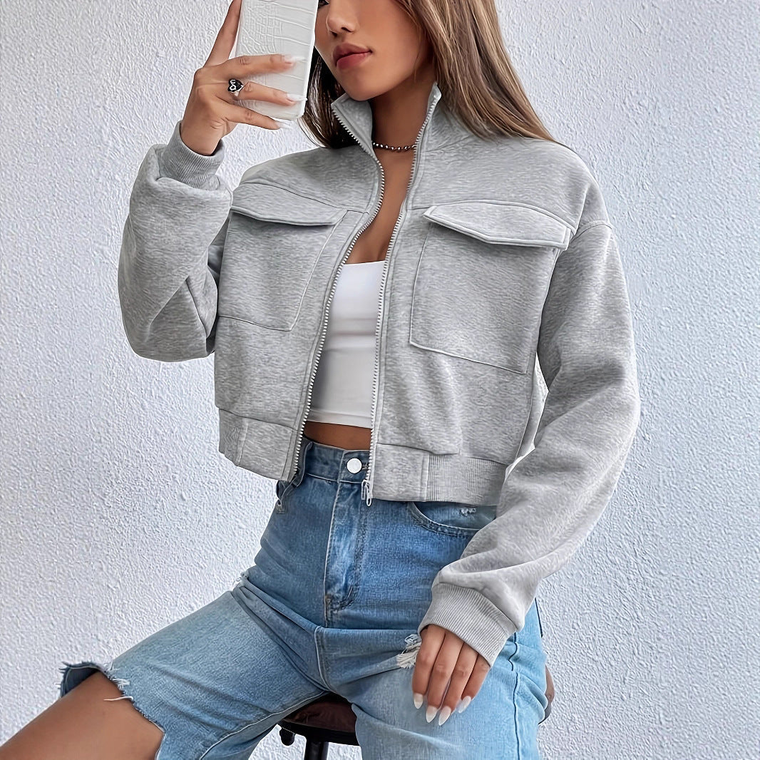 Jurk Dames Cropped Casual Rits - Polyester