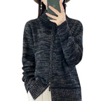 Vest Dames Ritssluiting Staande Kraag Oversized