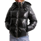 Jurk Dames Gewatteerd Figuurvormend met Capuchon - Polyester
