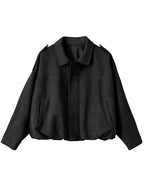 Jurk Dames Oversized Casual met Zakken - Zwart