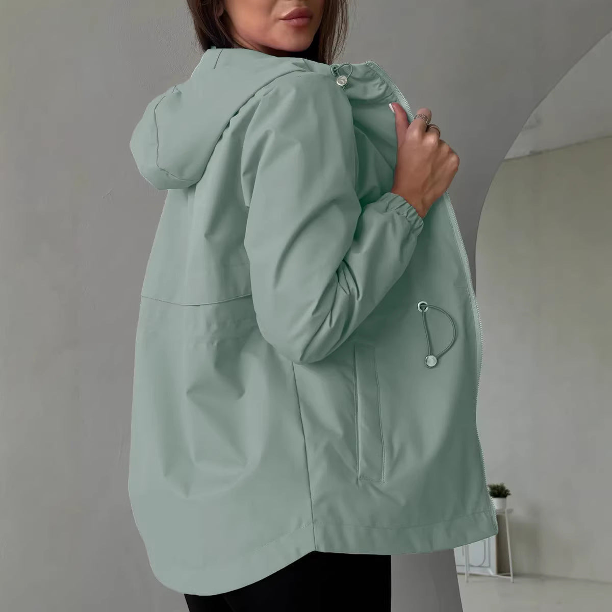 Miss | Wind Jas Dames Outdoor Capuchon Ruime Zakken