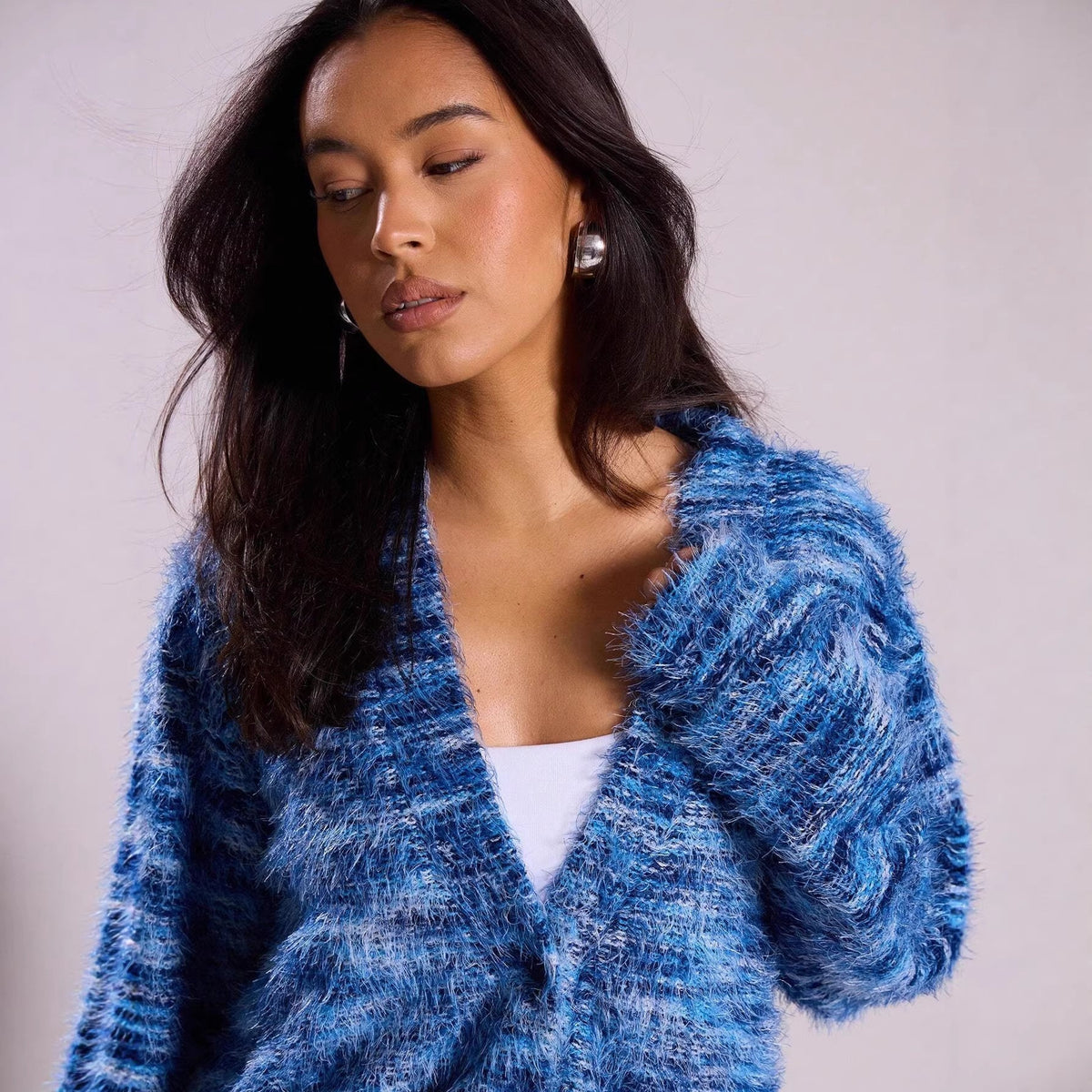 Miss | Gebreide Jurk Dames Oversized Off-Shoulder