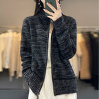 Vest Dames Ritssluiting Staande Kraag Oversized