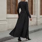 Jurk Dames Maxi Wikkel Kanten Detail - Polyester