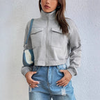 Jurk Dames Cropped Casual Rits - Polyester
