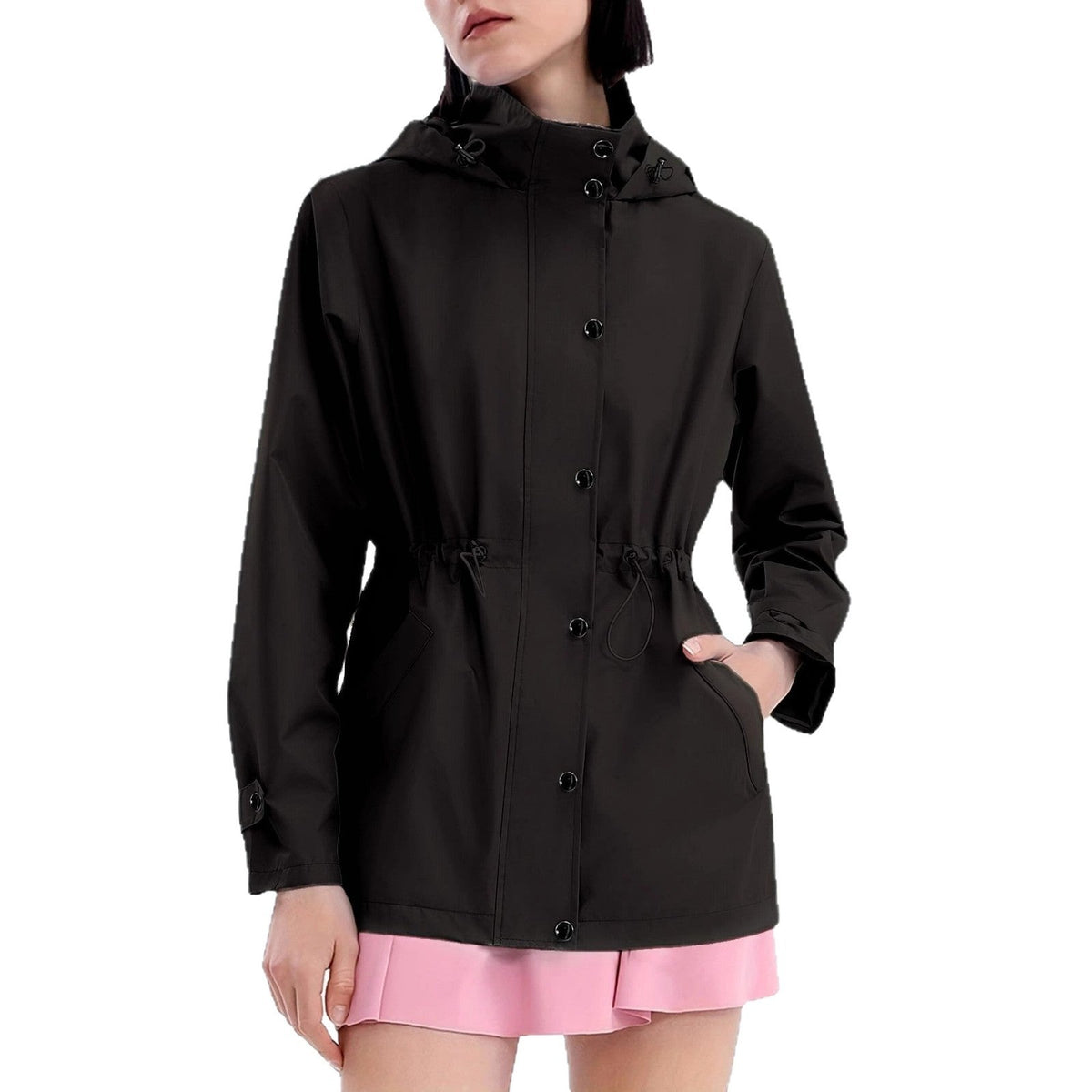 Jurk Dames Waterafstotend Verstelbare Capuchon - Polyester