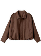 Jurk Dames Oversized Casual met Zakken - Bruin
