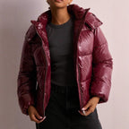 Jurk Dames Gewatteerd Figuurvormend met Capuchon - Polyester