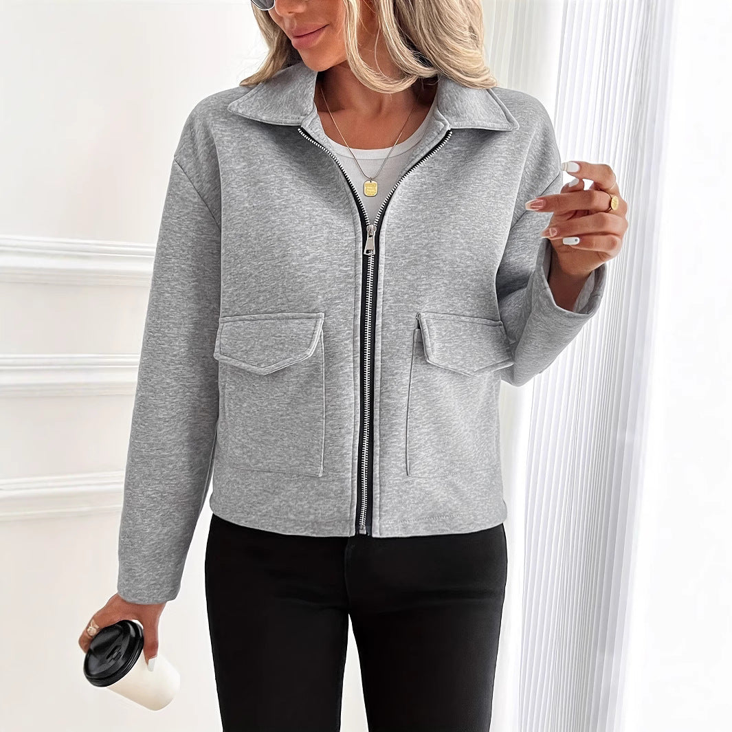 Jurk Dames Fleece Ritssluiting Casual - Fleece
