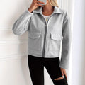 Jurk Dames Fleece Ritssluiting Casual - Fleece