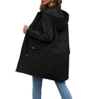 Jas Dames Waterafstotend Capuchon Taillezoom - Polyester