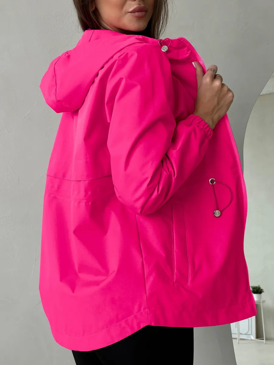 Miss | Wind Jas Dames Outdoor Capuchon Ruime Zakken
