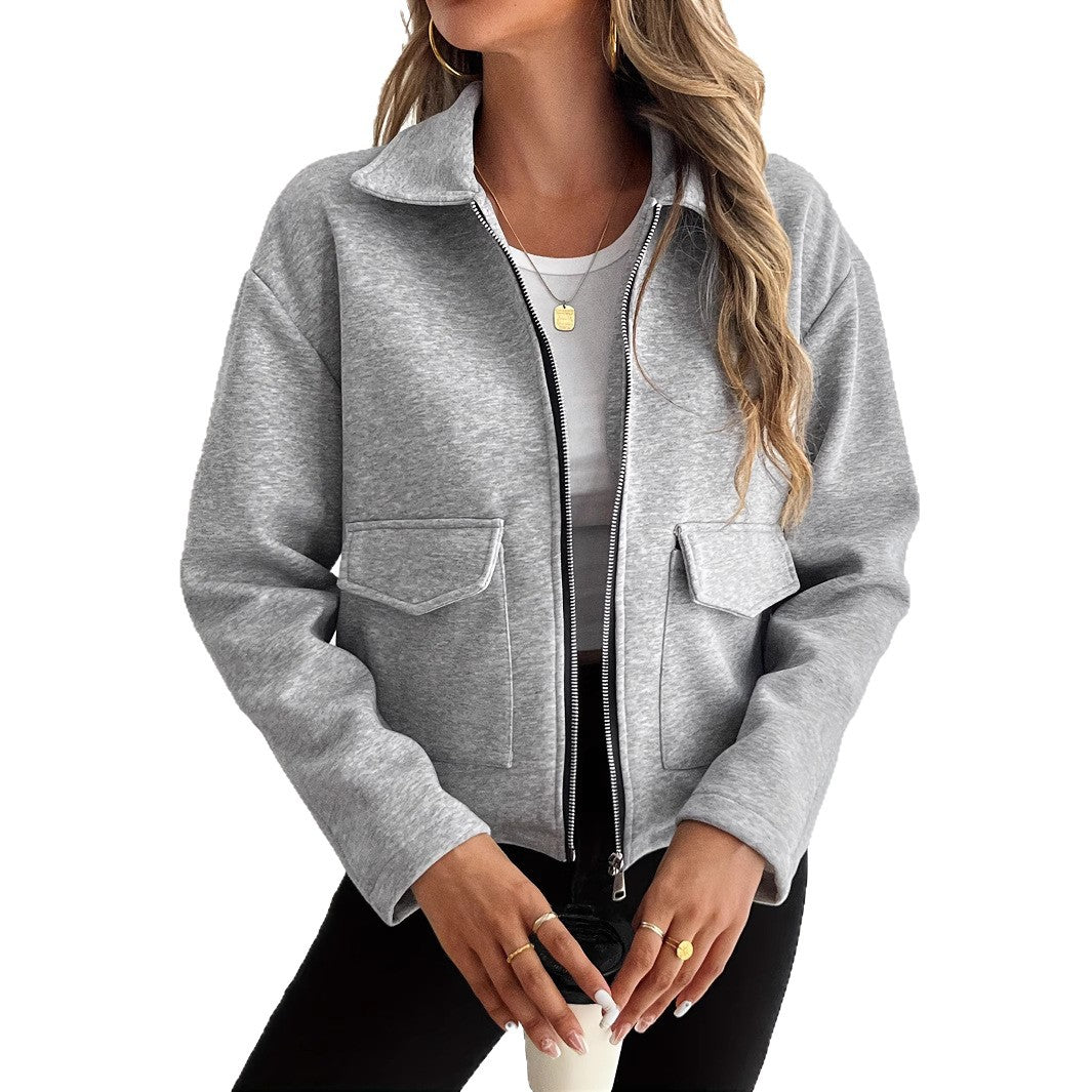 Jurk Dames Fleece Ritssluiting Casual - Fleece