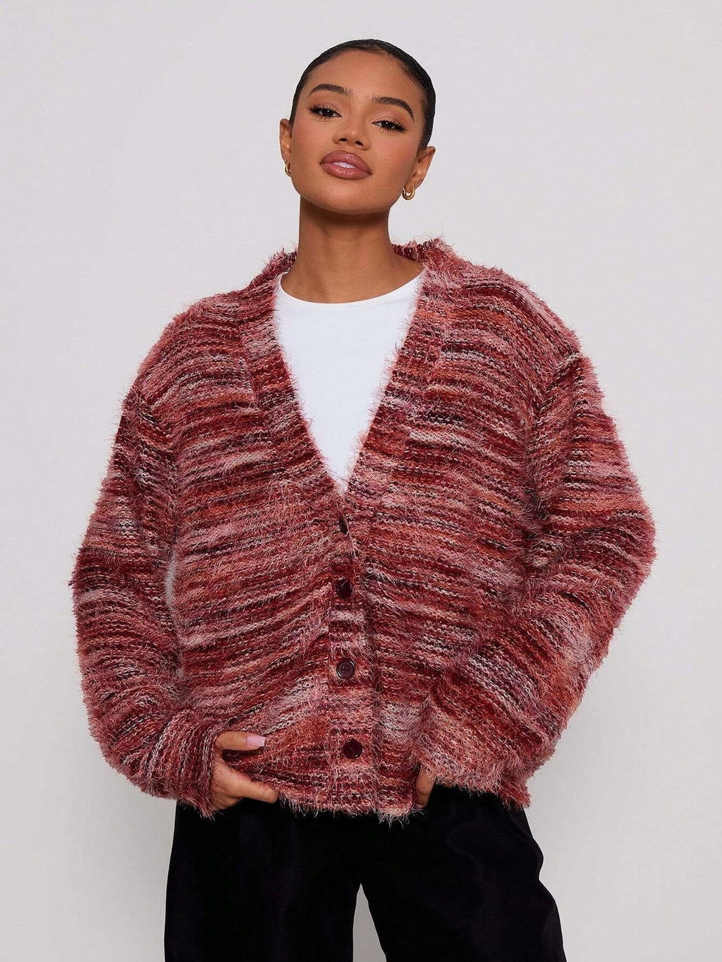 Miss | Gebreide Jurk Dames Oversized Off-Shoulder