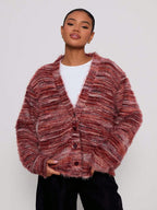 Miss | Gebreide Jurk Dames Oversized Off-Shoulder