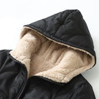 Miss | Winter Jas Dames Teddy Gevoerd Capuchon Ritssluiting