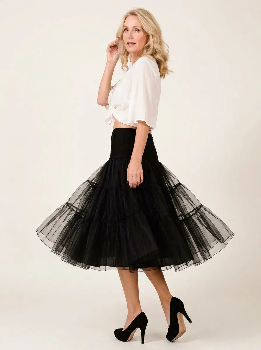 Onderrok Gelaagde Tule Zwart - Miss Madera MIS-337544