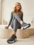 Orthopedische Slip-on Sneakers Zwart - Miss Madera MIS-F60817