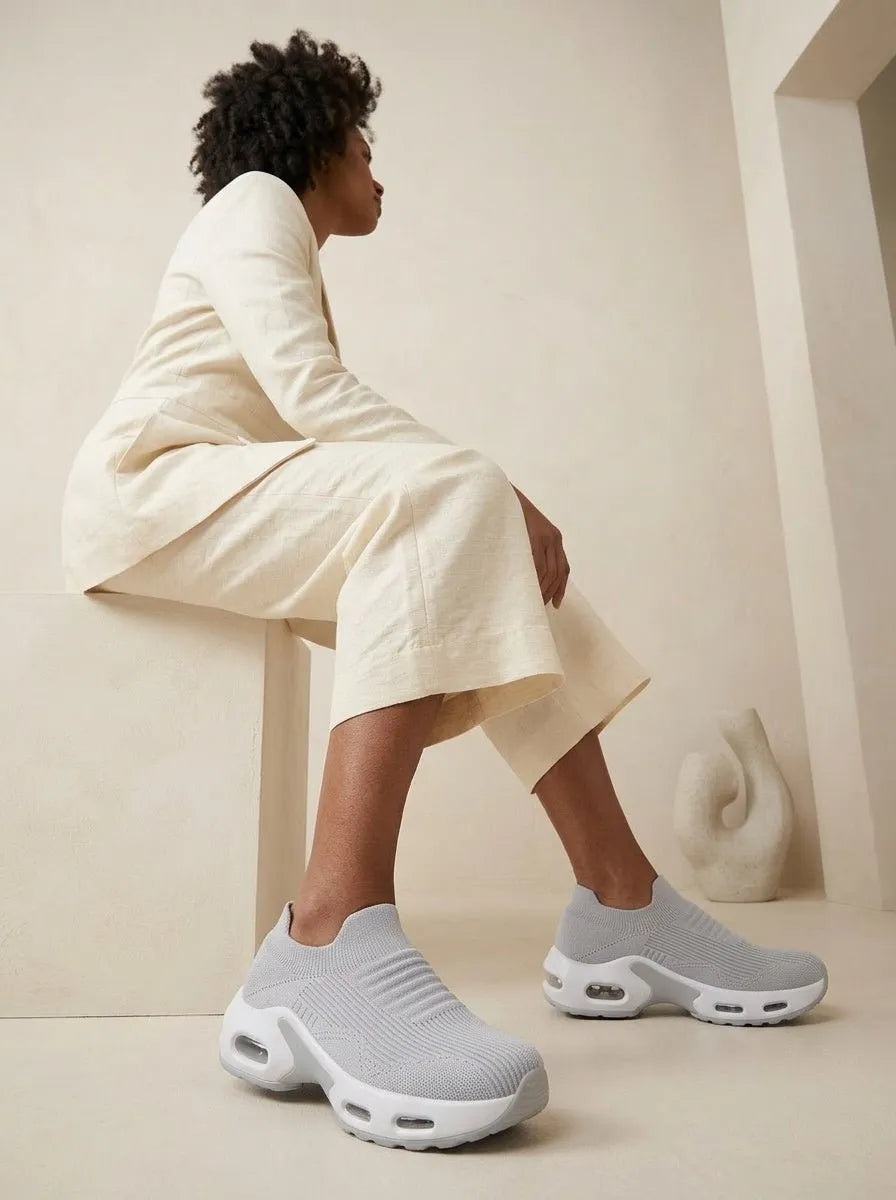 Orthopedische Slip-on Sneakers Zwart - Miss Madera MIS-62C0EC