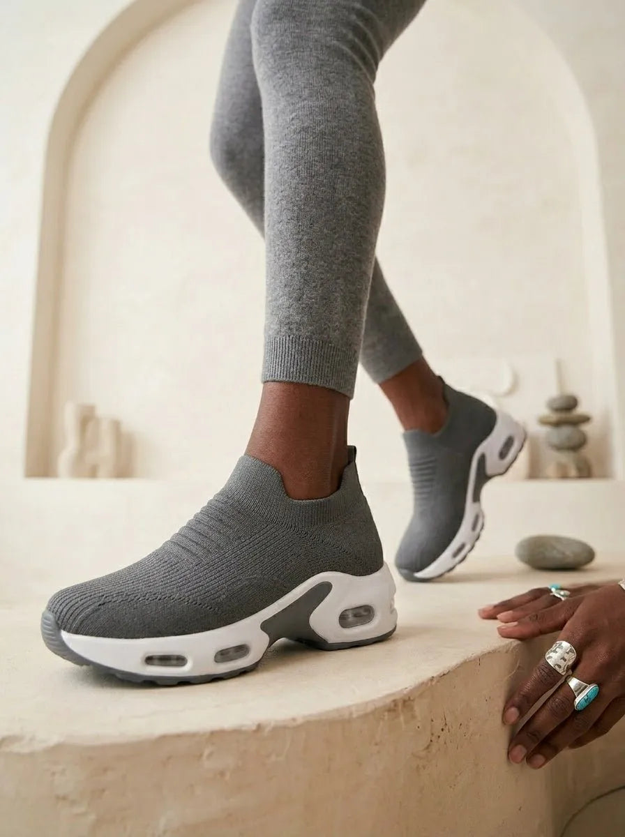 Orthopedische Slip-on Sneakers Zwart - Miss Madera MIS-7B8E74