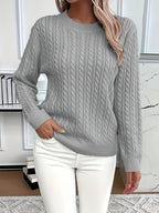 Miss | Trui Dames Oversized Kabelpatroon Heuplengte - Gebreid