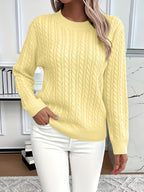 Miss | Trui Dames Oversized Kabelpatroon Heuplengte - Gebreid
