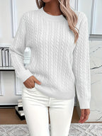Miss | Trui Dames Oversized Kabelpatroon Heuplengte - Gebreid