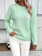 Miss | Trui Dames Oversized Kabelpatroon Heuplengte - Gebreid