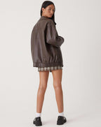 Miss | Jas Dames Oversized Bomber Elastische Boorden