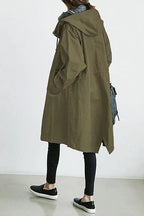 Miss | Jas Dames Oversized Longline Trenchcoat