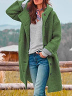 Miss | Jas Dames Oversized Capuchon Lang - Teddy