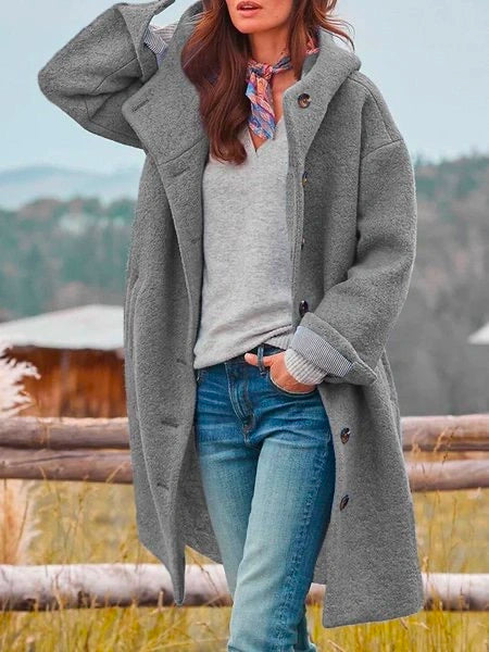 Miss | Jas Dames Oversized Capuchon Lang - Teddy