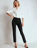 Pantalon Dames | Hoge Taille Kreukvrij Regular Fit - Miss Madera