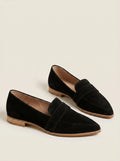Penny Loafers Zwarte suède - Miss Madera MIS-780771