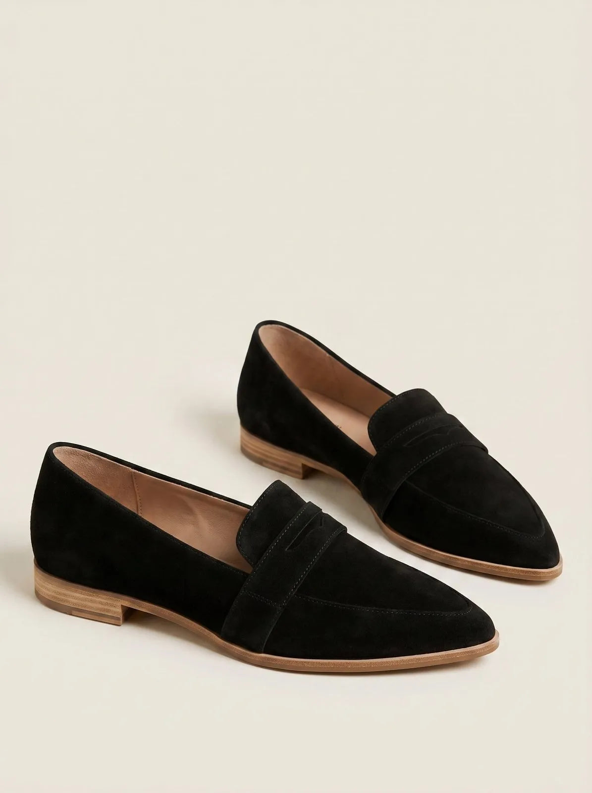Penny Loafers Zwarte suède - Miss Madera MIS-780771