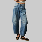 Miss | Jeans Dames Barrel Leg Mid Rise Cropped