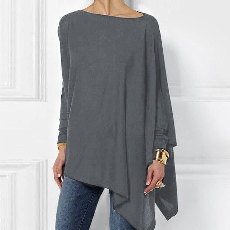 Miss | Top Dames Relaxed Fit Asymmetrische Zoom Lange Mouw