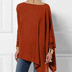 Miss | Top Dames Relaxed Fit Asymmetrische Zoom Lange Mouw