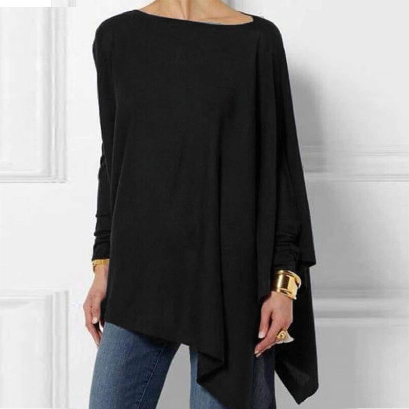 Miss | Top Dames Relaxed Fit Asymmetrische Zoom Lange Mouw