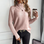 Miss | Trui Dames Colthals Raglanmouw Relaxed Fit