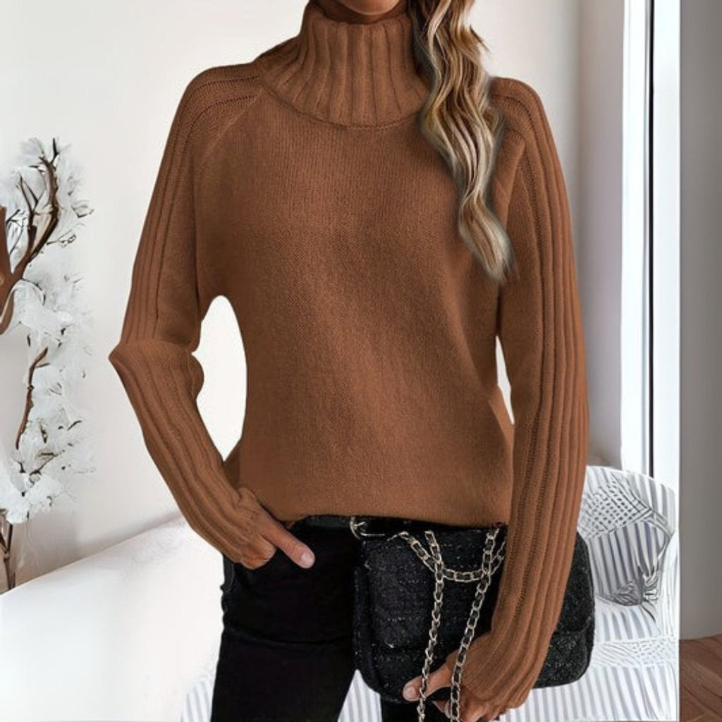 Miss | Trui Dames Colthals Raglanmouw Relaxed Fit