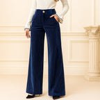 Miss | Corduroy Broek Dames Hoge Taille Wijde Pijp Retro